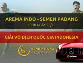 Arema Indonesia (ISL) - SEMEN PADANG (18h30 ngày 28/10)