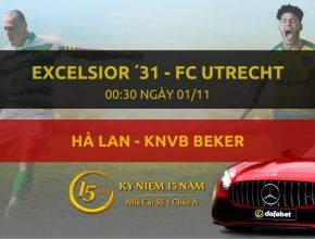 Excelsior ´31 - FC Utrecht (00h30 ngày 01/11)