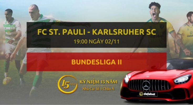 FC St. Pauli - Karlsruher SC (19h00 ngày 02/11)