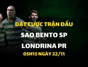 Nhà cái Dafabet ra kèo trực tiếp trận Sao Bento SP - Londrina PR. Trận đấu diễn ra: 05h15 ngày 22/11.