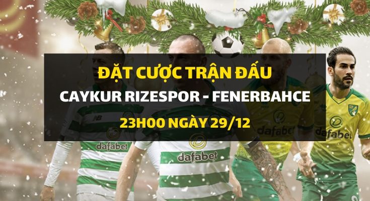 Caykur Rizespor - Fenerbahce (23h00 ngày 29/12)
