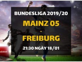 Tỷ lệ bóng đá Mainz 05 - Freiburg (21h30 ngày 18/01)